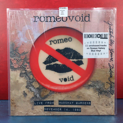 Romeo Void Vinyl LP Autographed Debora Iyall Galaxy Blue Vinyl RSD 2023 Sealed