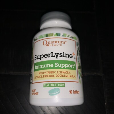 Quantum Health SUPER LYSINE + Immune Support - 90 Tablets - Exp 02/27