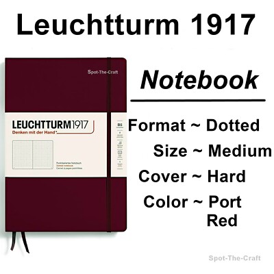 Leuchtturm1917 Dotted Journal Notebook Medium A5 Port Red 359695