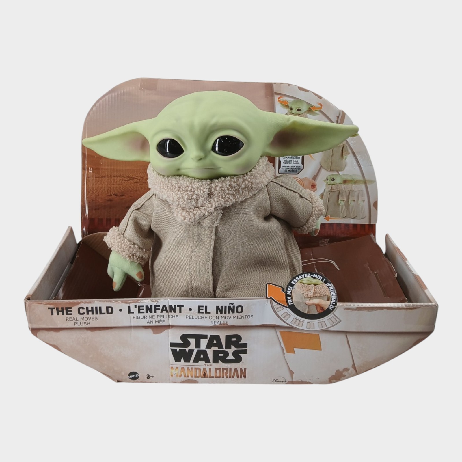 Mattel Star Wars The Mandalorian Grogu RC 12" Plush Toy Figure Remote-Controlled
