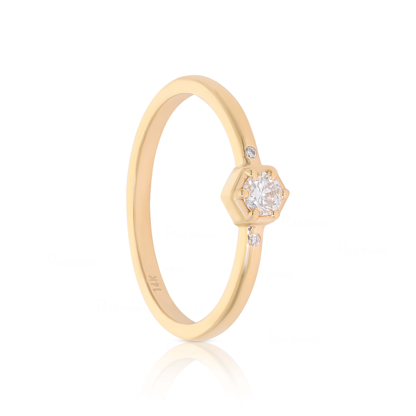 14K Gold 0.10 Ct. Diamond Wedding Engagement Anniversary Ring Jewelry