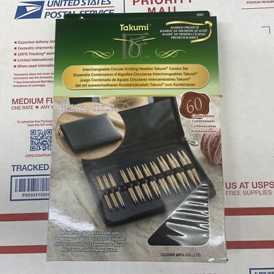 Clover Takumi Combo - Interchangeable Circular Knitting Needles Set #3683 NEW