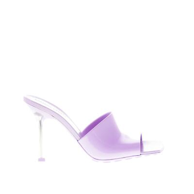 サンダル・ミュール BOTTEGA VENETA  Bottega Veneta Sandals Women Leather Violet Bottega Veneta Padded Mule Sandals in Wisteria | FWRD