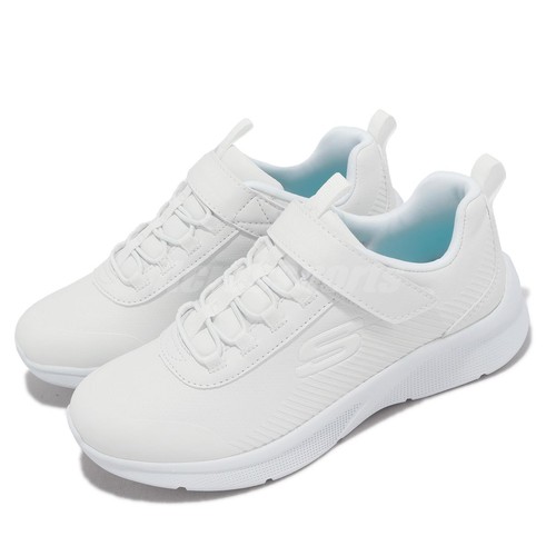 

Skechers Microspec-Classmate Cutie White Kids Preschool Strap Casual 302607-LWHT, Белый, Microspec-classmate Cutie