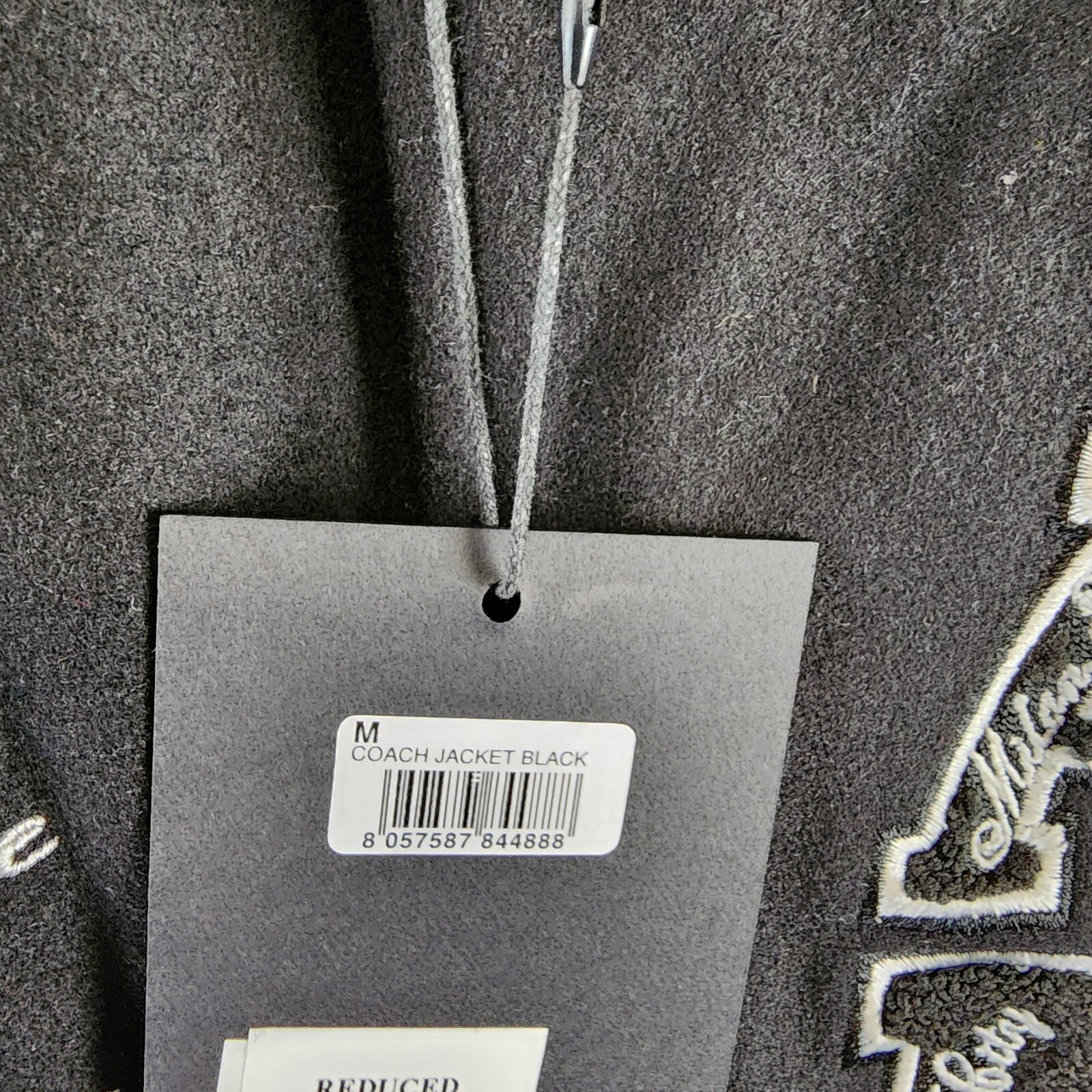 AC Milan Coach Jacket Men's M Black Full Front Button Closure With Side Pockets - Picture 14 of 14
