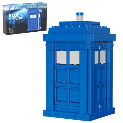 MOC Tardis The Telephone Booth Building Block Toy From Science Fiction Movies
