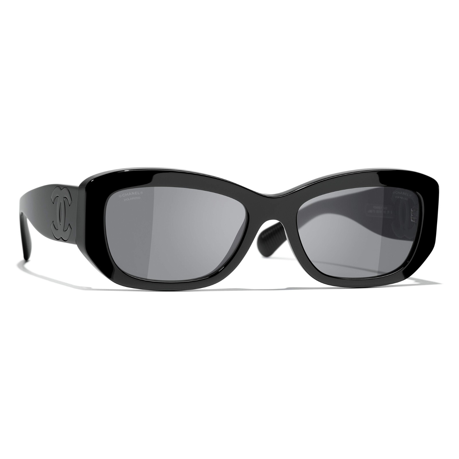Chanel 5493-A C888T8 Women's Black/Grey Polarized Sunglasses