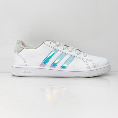 Adidas Girls Grand Court FW1274 Белая повседневная обувь Кроссовки Размер 6.5