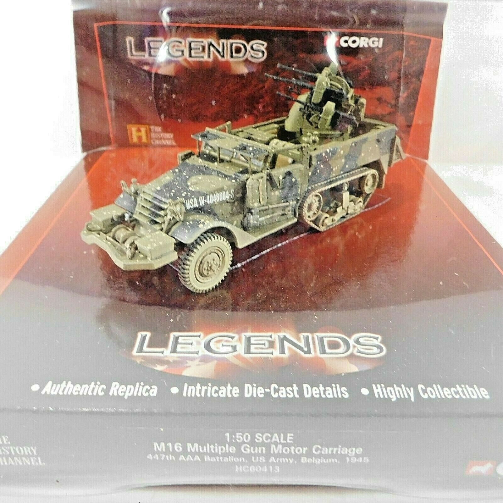 New Corgi Legends M16 Multiple Gun Motor Carriage HC60413