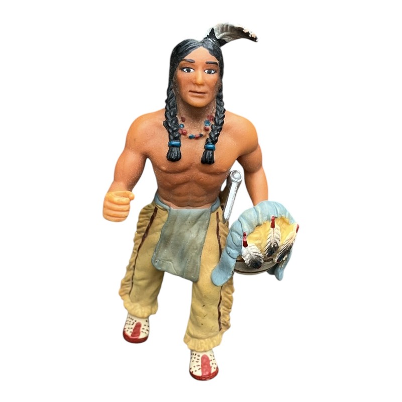 Schleich Wild West Indianerwelt Indianer  HÃUptling SpÃHer Sioux 703 00 02 08