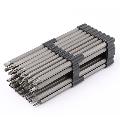 Extra Long 6   Security Bit 32 PC 6 Inches Extra Long Security Bit Set for Screw