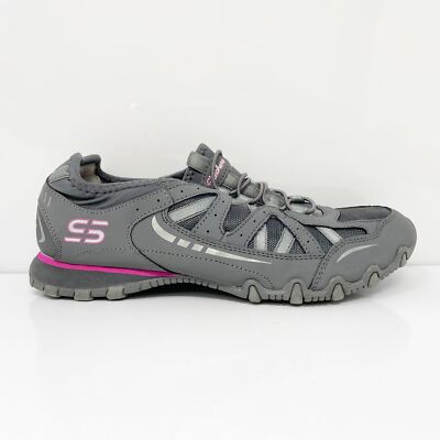 

Skechers Womens Biker 22406R Серые повседневные кроссовки, размер 7,5, Серый, Biker