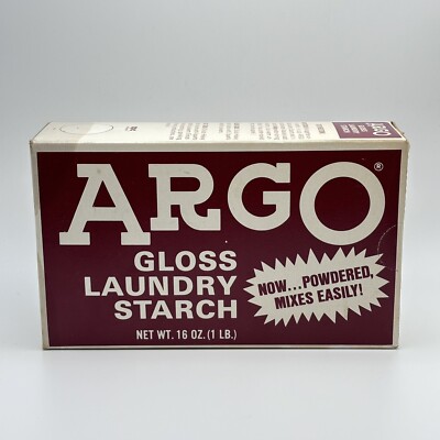 Argo Gloss Laundry Starch 1lb Box Multi Purpose Expired Discontinued