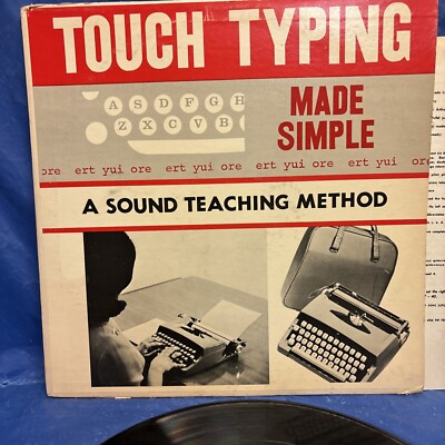 Touch Typing Made Simple: A Sound Teaching Method - 12'' VINYL RECORD ALBUM LP