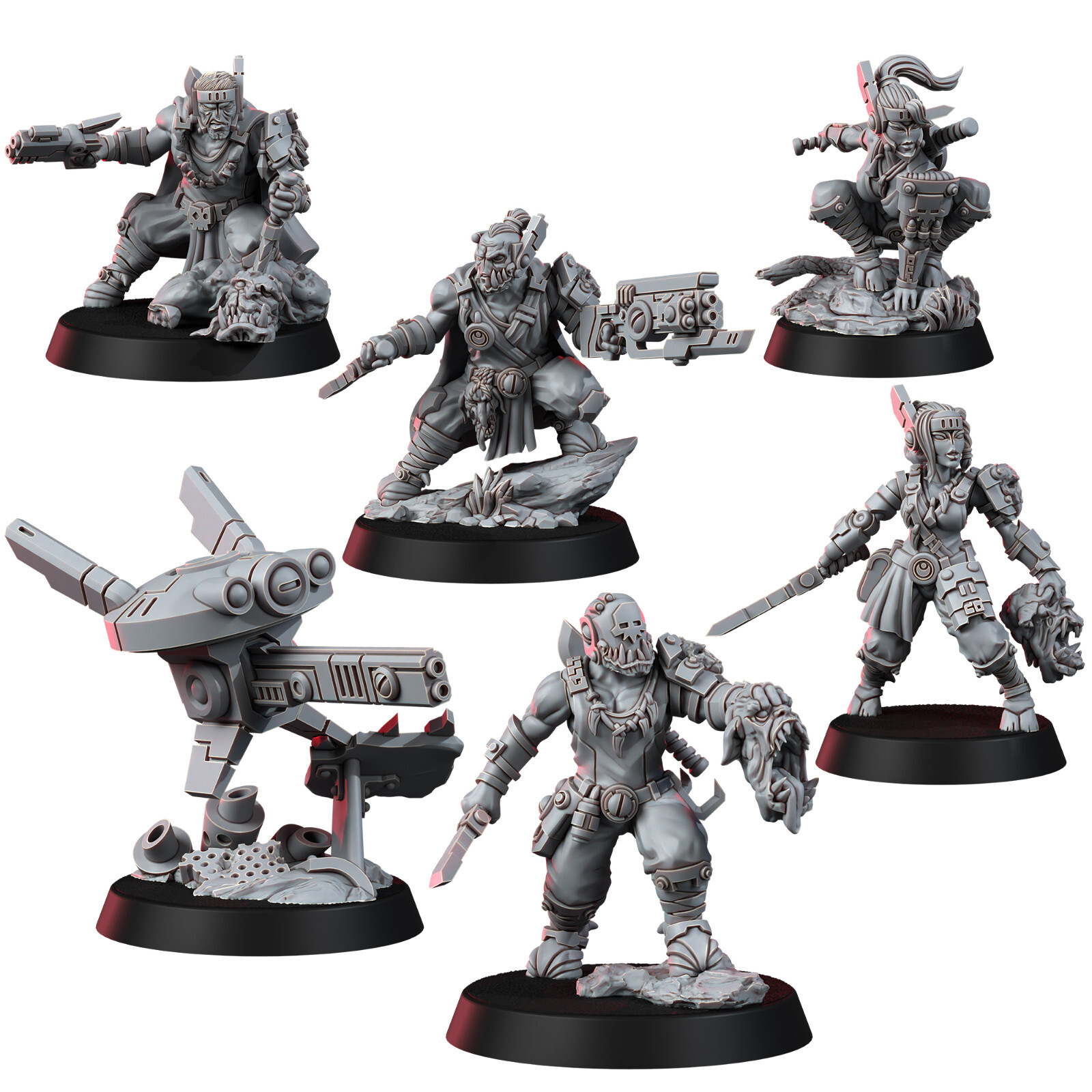 Эксклюзивные боевые игры Greater Good Ronin Ork Hunters (6U) 28-мм Империя Тау
