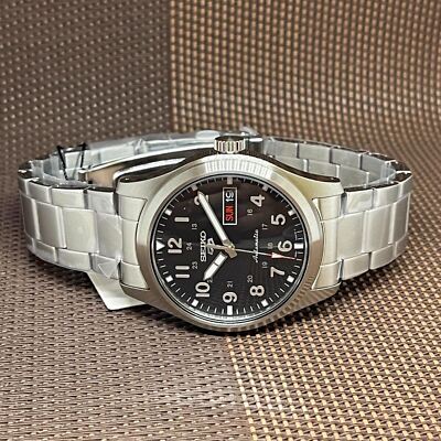 Pre-owned Seiko 5 Sports Srpg27k1 Military-style Black Dial Automatic Analog Men's Watch