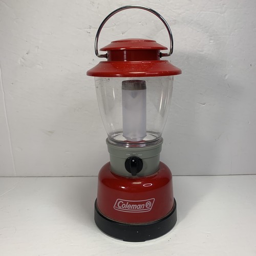 Coleman Battery Powered Lantern Family Lamp Red Retro 4D 6v battery