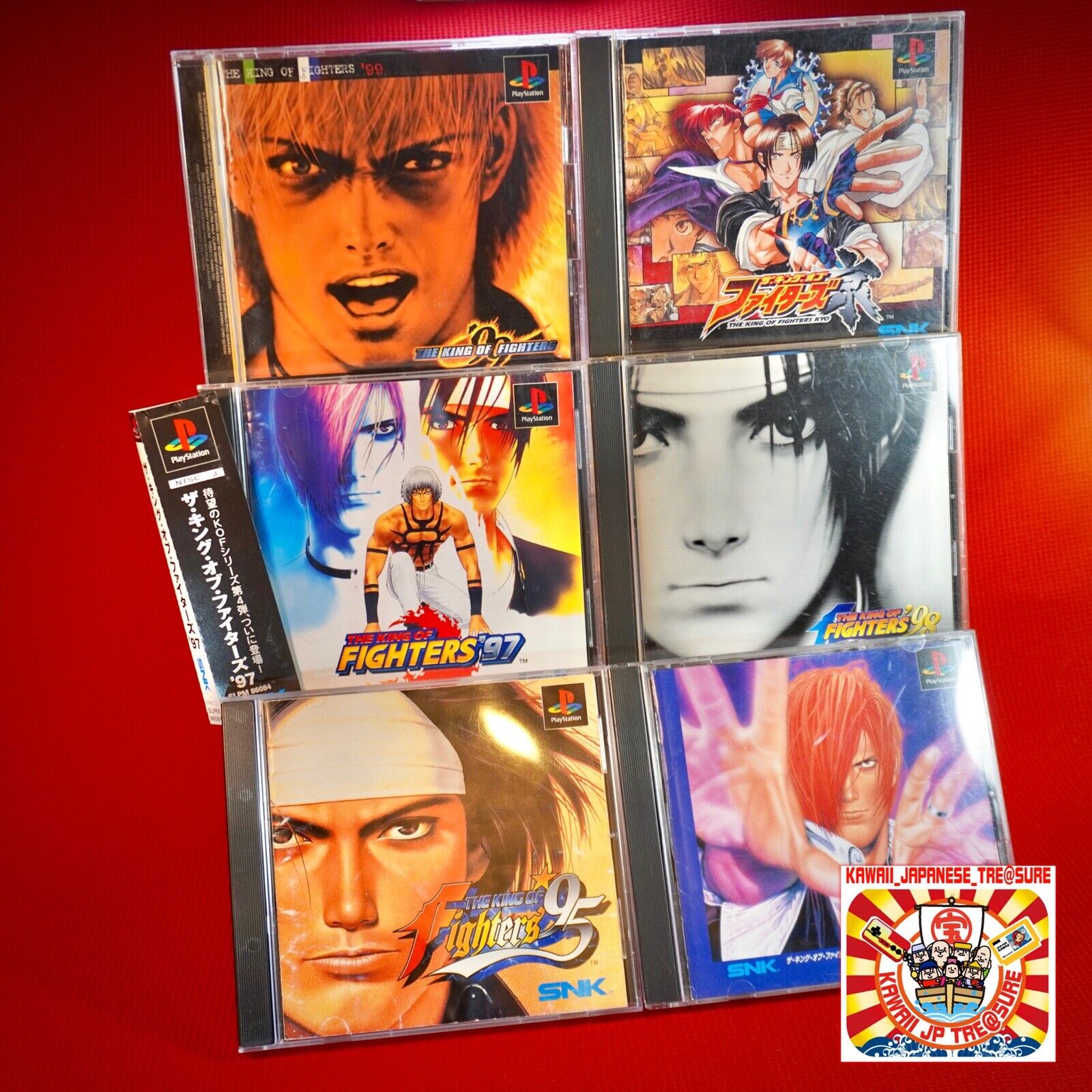 Lot 6 Set King Of Fighters PS1 KOF 95 96 97 98 99 Kyo Sony Lot 6 Set King Of Fighters PS1 KOF 95 96 97 98 99 Kyo Sony