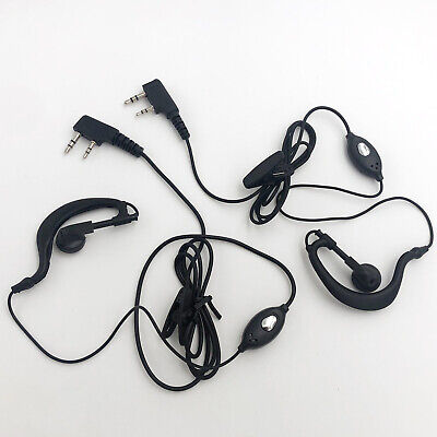 2x Ear-Clip Earpiece Headset Mic KENWOOD RADIOS TK-3230XLS TK3173 TK360 TK2302