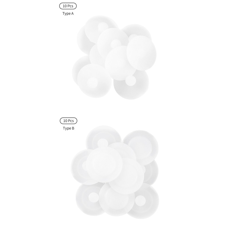 10x Silicone Water Bottle Cap Lid Plug Non Spill Non Odor Air Tight Seal Gaskets