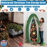 SIRUITON Upright Christmas Tree Storage Bag for 7.5 ft Tall,Heavy Duty 210D Oxford Fabric Vertical Xmas Storage Bags,Waterproof and Tear-Resistant Christmas Tree Cover with UV Protection