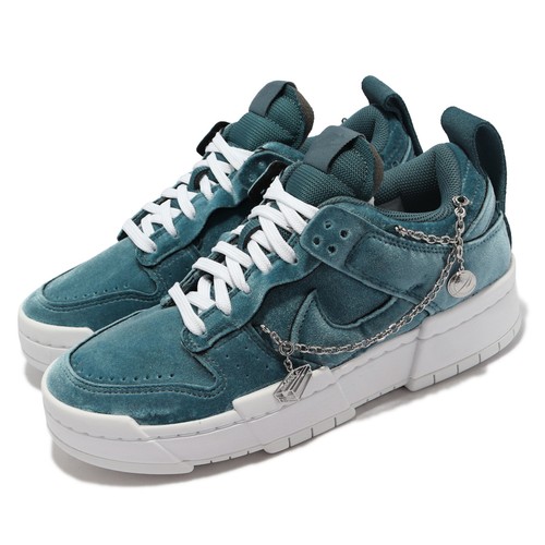 

Nike Wmns Dunk Low Disrupt Lucky Charms Ash Green White Women Casual DO5219-010, Синий, Wmns Dunk Low Disrupt