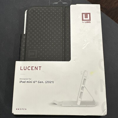UAG Lucent folio stand case for Apple iPad Mini 6th Generation 2021 - Black