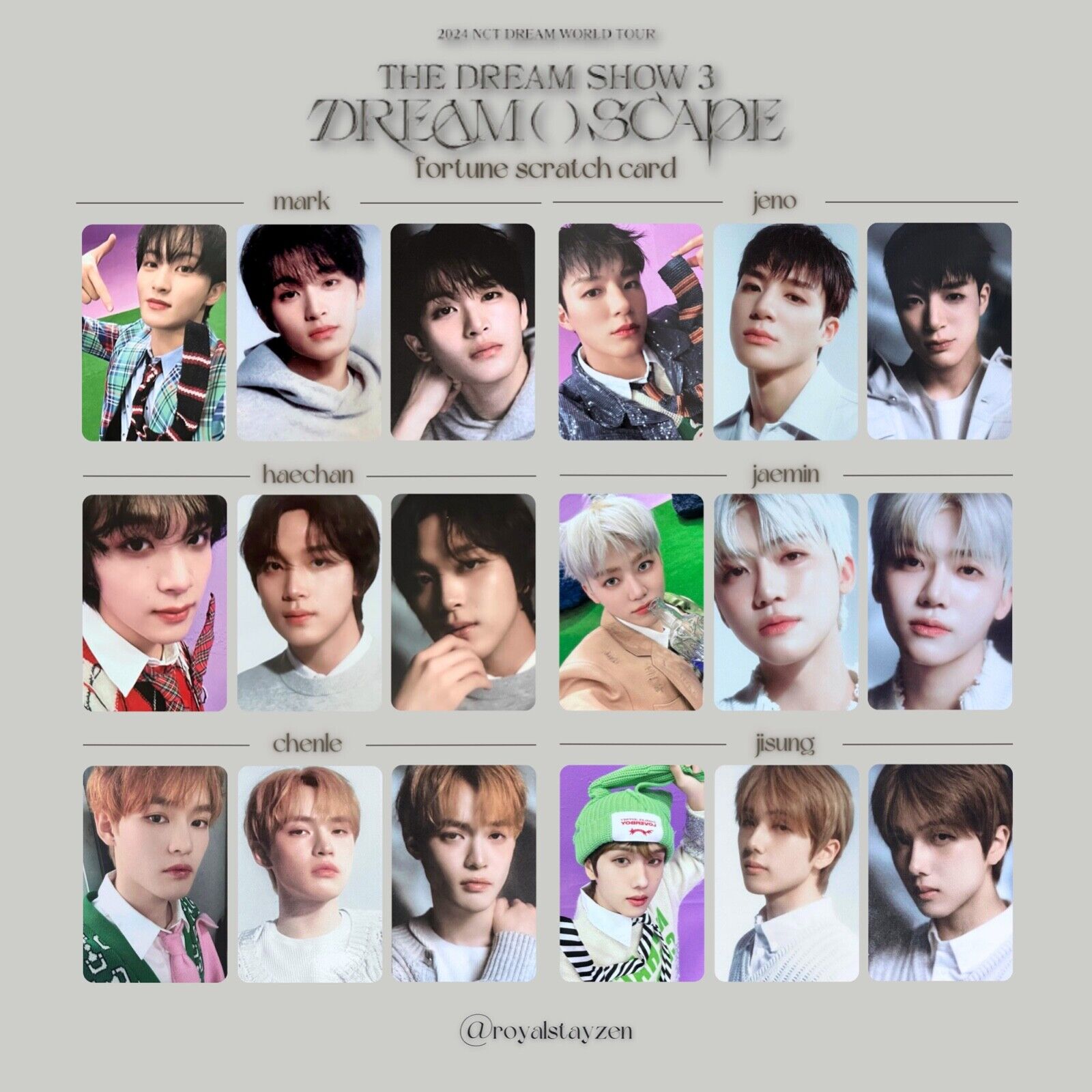 2024 NCT DREAM WORLD TOUR THE DREAM SHOW 3 FORTUNE SCRATCH 2024 NCT DREAM WORLD TOUR THE DREAM SHOW 3 FORTUNE SCRATCH