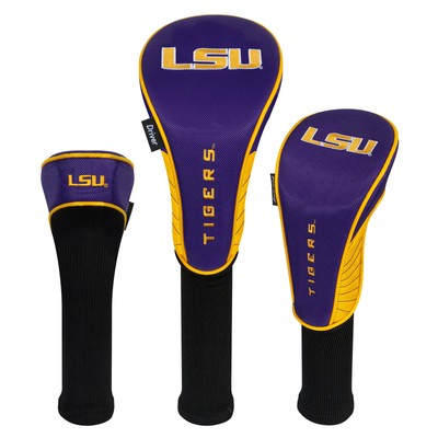 Team Effort NCAA 3-Piece Headcover Set - LSU Tigers