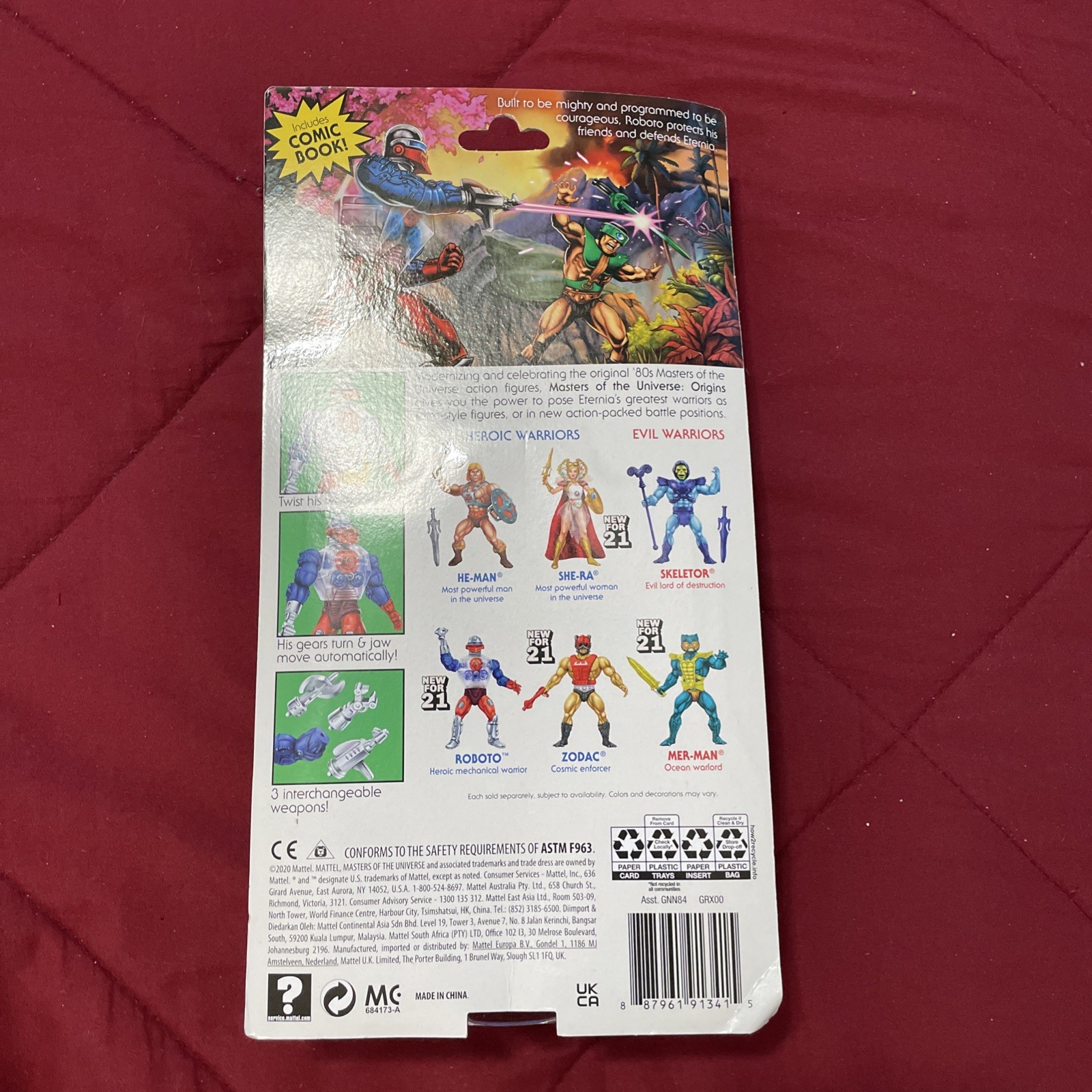 Mattel Masters of The Universe Motu 5.5 inch Roboto Action Figure - GRX00
