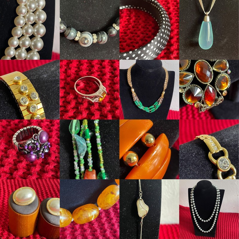 100x Modeschmuck Ringe Ketten ArmbÃ¤Nder Ohrringe Broschen AnhÃ¤Nger Ab 3,89 Party