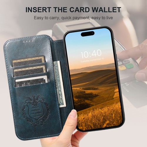 Mag Safe Magnetic Leather Wallet Card Flip Case For iPhone 15 14 13 Pro Max 12
