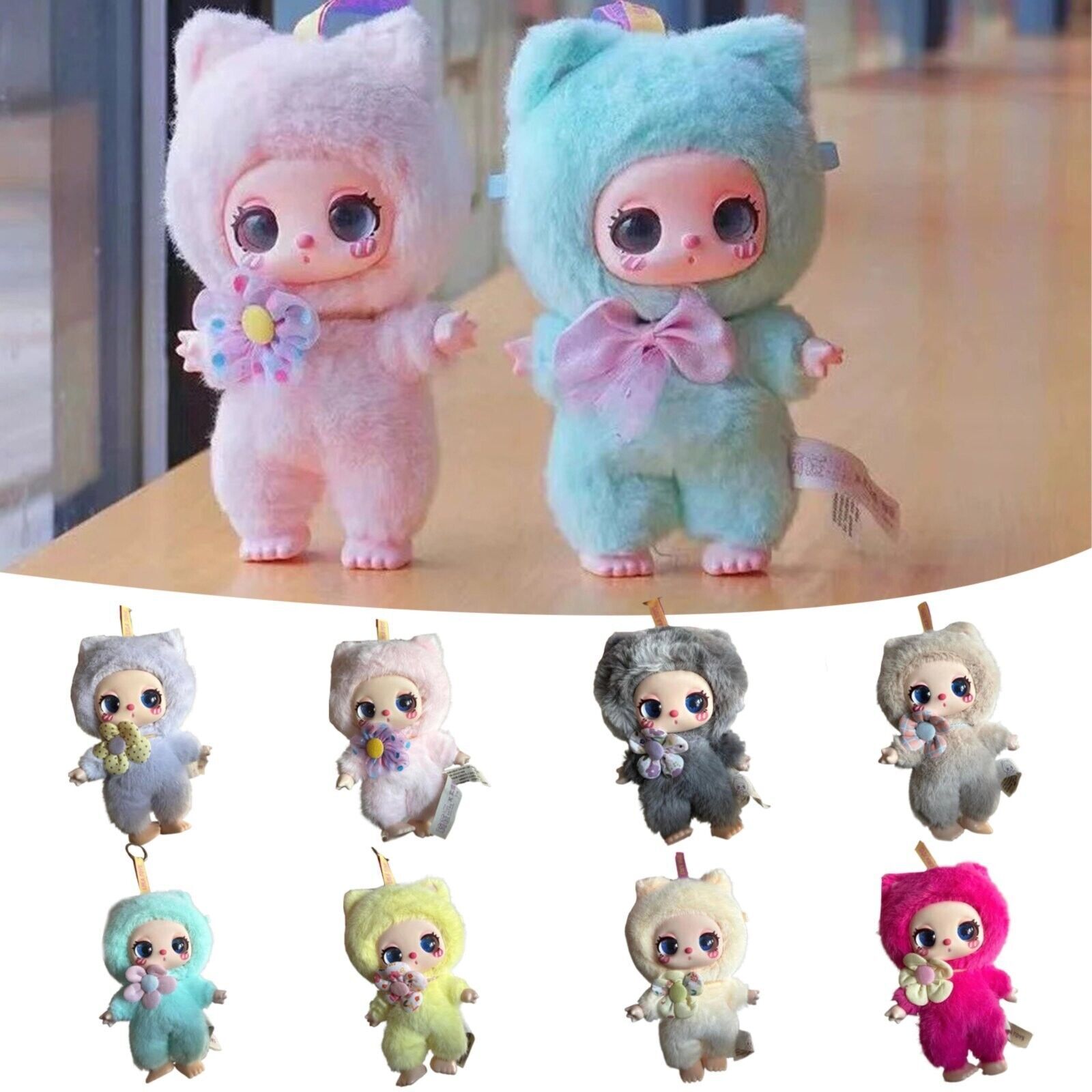 LIILA TOYS LIILA'S Lucky CAT Plush Doll Blind Box Figure Set Of
