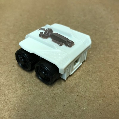 White Mini Tank Hot Wheels Loose Diecast Car HA