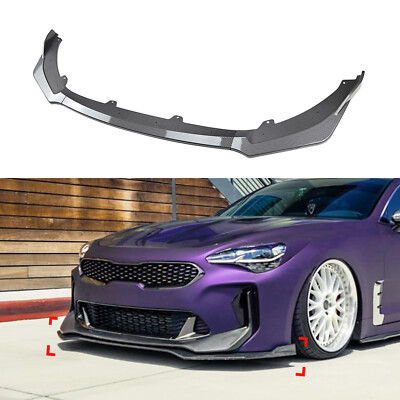 Car Front Spoiler Lip Kit Splitter For Kia Stinger 2018-2024 2019 CB Look