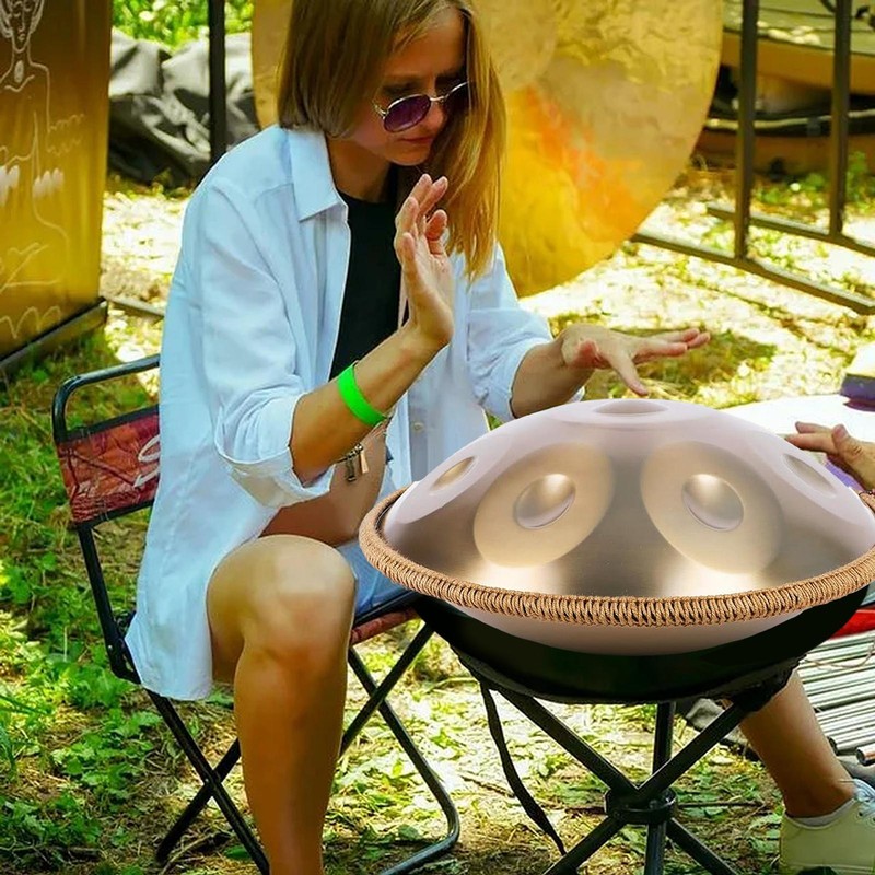 9 Tone Handpan Drum 18 Inches G Minor Steel Tongue Yoga