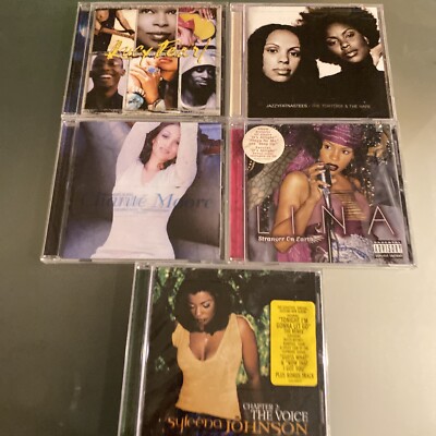5 Brand New R&B CD LOT Chante Moore Lucy Pearl Jazzyfatnastees Lina Syleena NEW