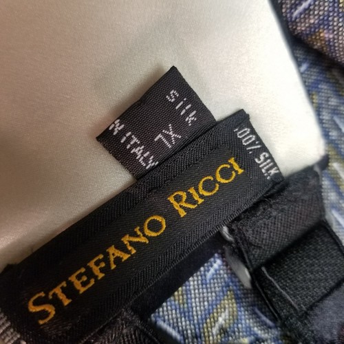 Stefano Ricci Cummerbund Sz XL Black Silk Made Italy (2) ZILLI PCKT SQRS C desc!