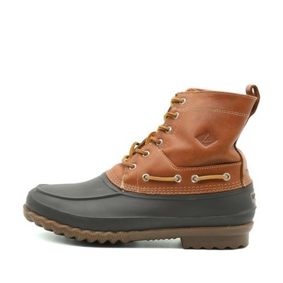 Sperry Herren STS13457 Stiefel Braun Leder Knöchelhoch Duck Boot EU 44