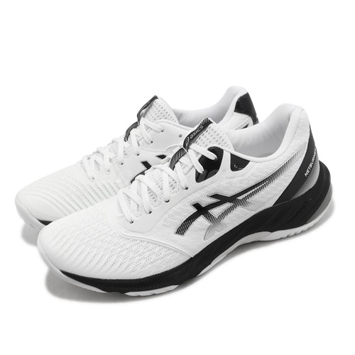 

Кроссовки Asics Netburner Ballistic FF 3 белые черные мужские волейбольные унисекс 1053A055-100, Белый, Netburner Ballistic Ff 3
