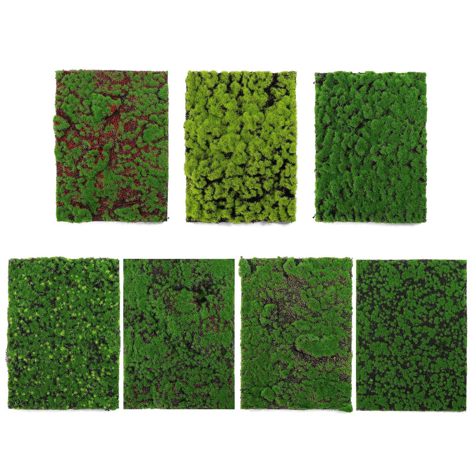 Evemodel 1pc 20cm*28cm Artificial DIY Moss Tufts Grass Mat Lawn Model Scene