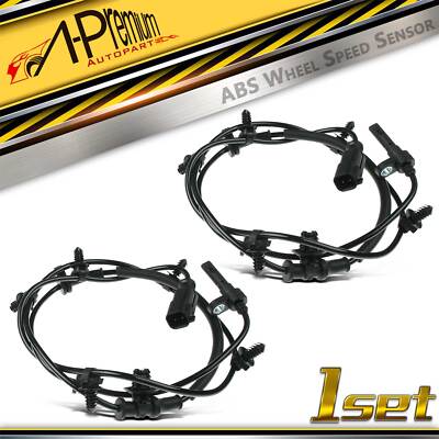 A-Premium 2x Front ABS Wheel Speed Sensors for Chevy Equinox GMC Terrain 18-20