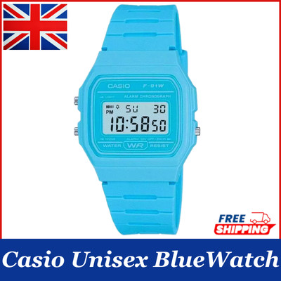 Original Casio F-91WC Classic Digital Watch Alarm Chronograph Unisex Wrist Watch