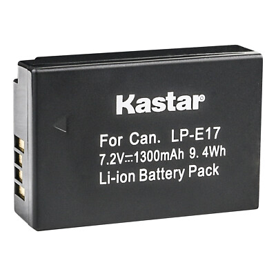 Kastar LP-E17 Battery Pack Replacement for Canon EOS R100 Mirrorless Camera