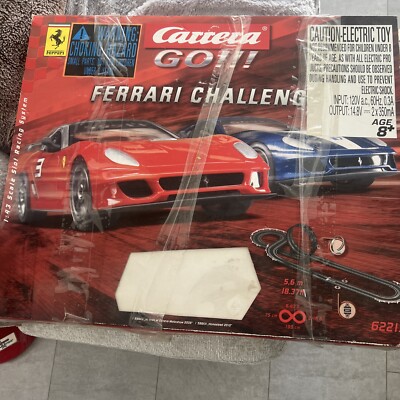 CARRERA GO 1/43 ELECTRIC SLOT CAR FERRARI CHALLENGE 62213 Original Box!