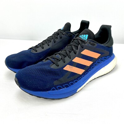 Adidas Solar Glide St 3 Running Sneakers Shoes Black Blue Men's Size 10 [FV7251]