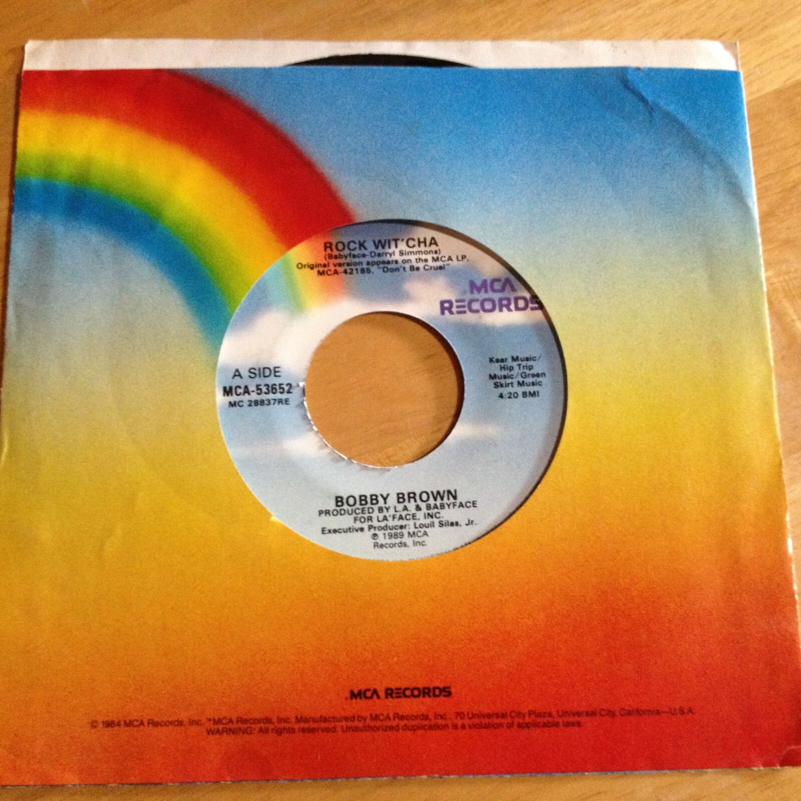Bobby Brown 45 Rock Wit' Cha | eBay