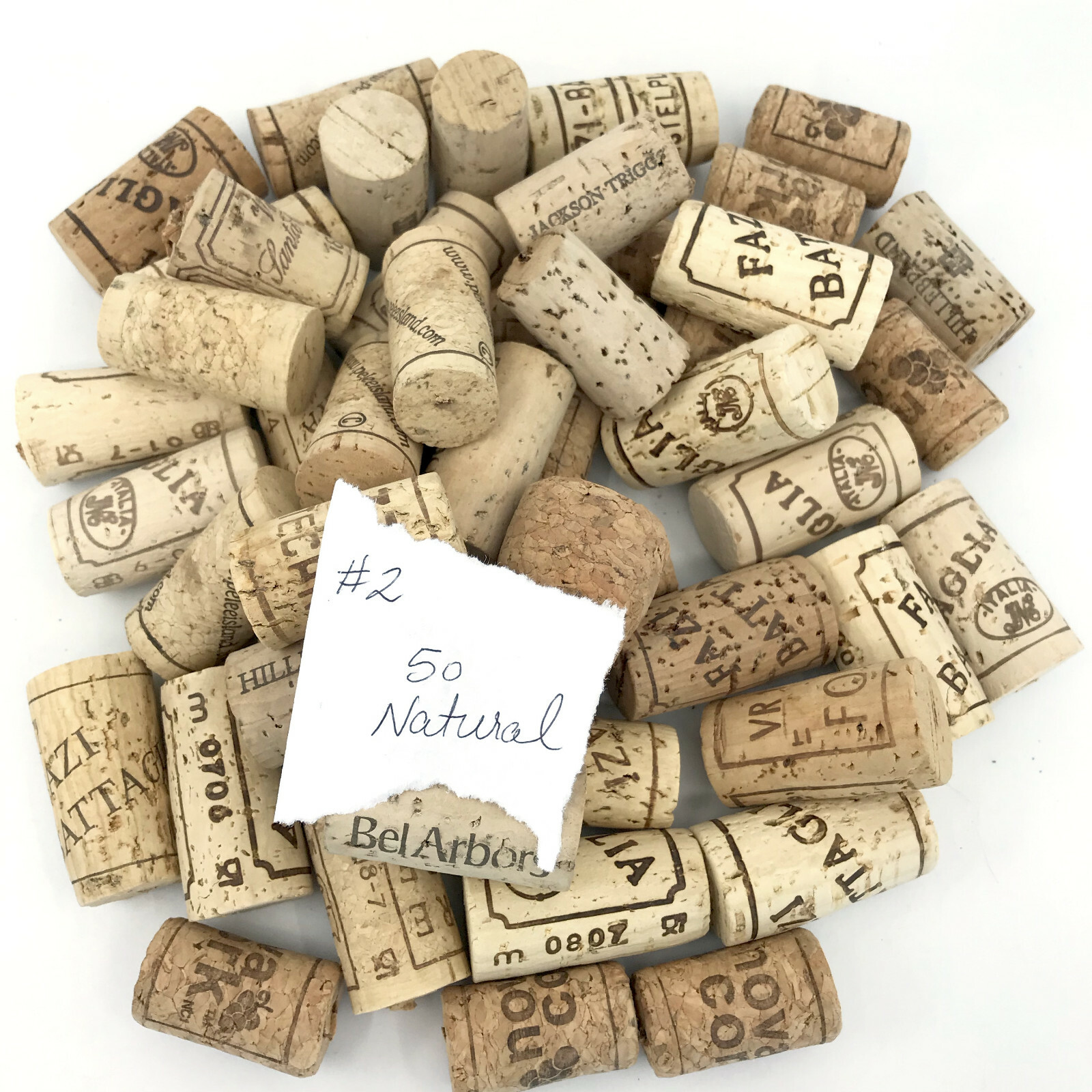 Recycled Wine Cork Natural Craft Lot of 50 from across Canada Italy