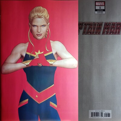 2023 Marvel Comics Captain Marvel 1 John Tyler Christopher Negative Space Cover 