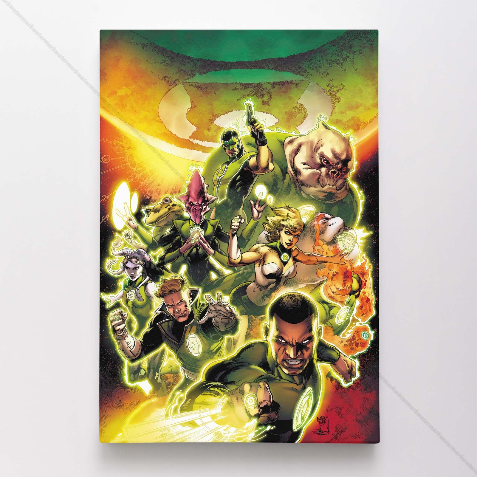 Green Latern Poster Canvas DC Comic Book Cover Art Print #62021